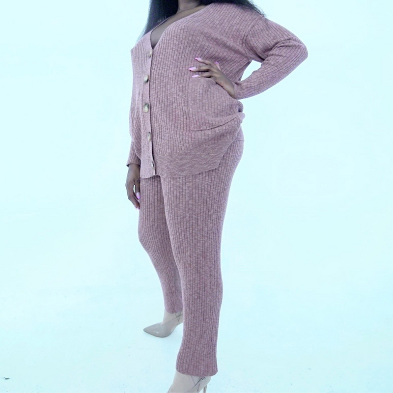 Blush Button Front Cardigan