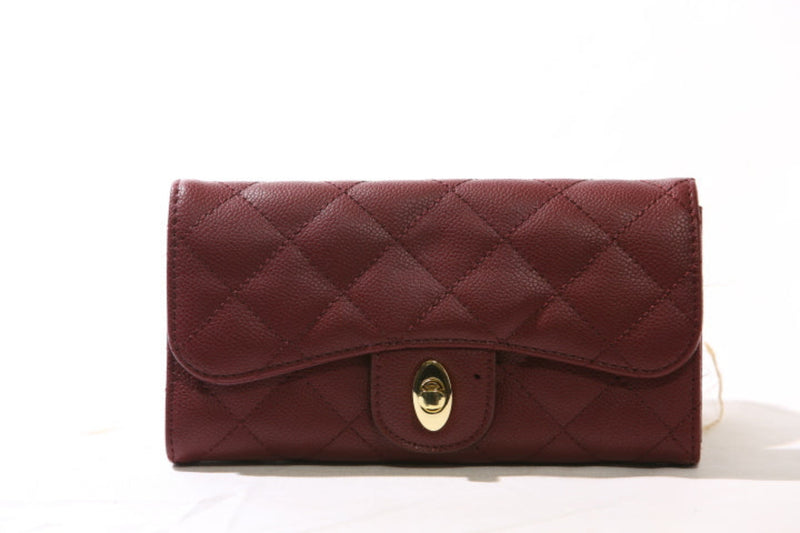 Quilted Crossbody Wallet on a Chain